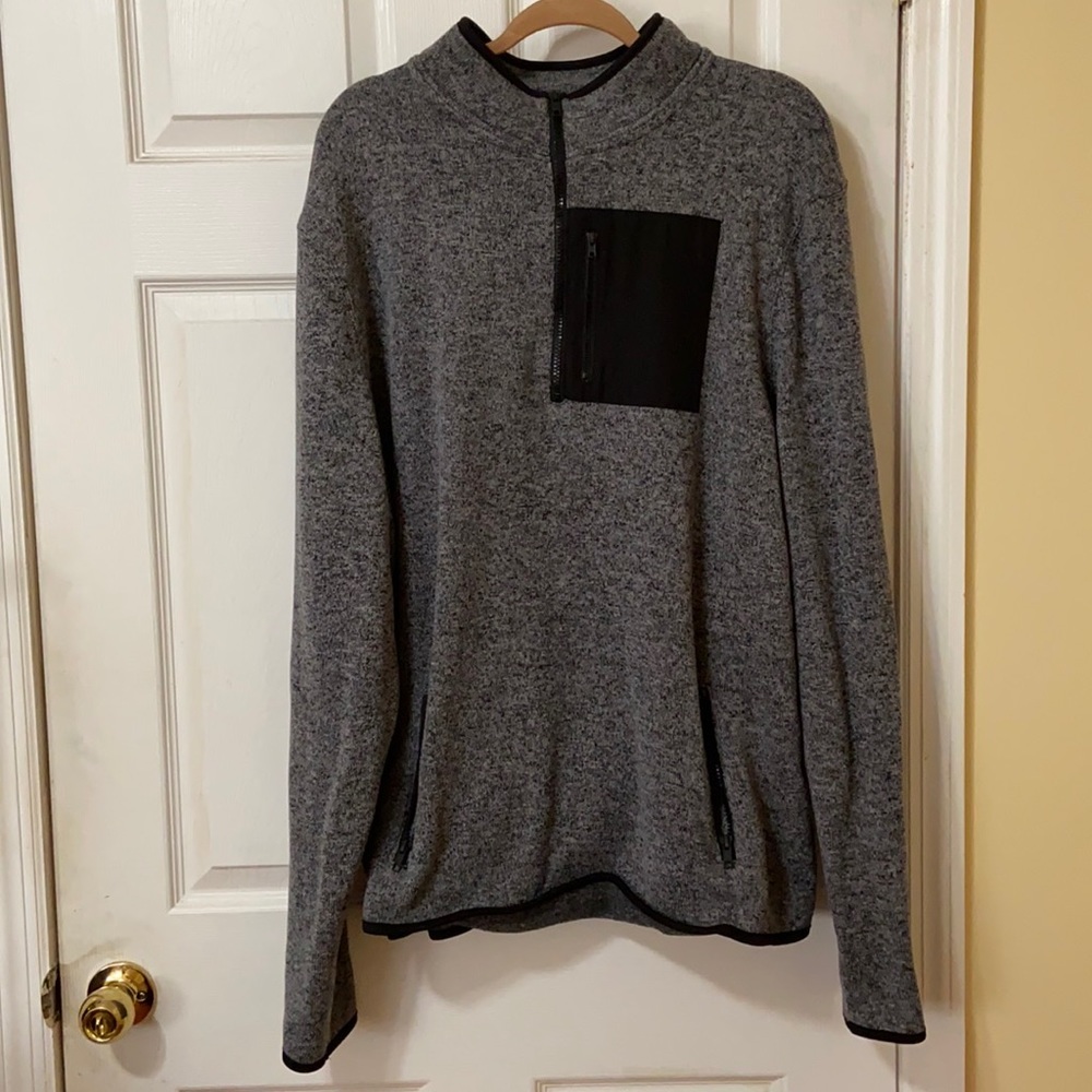 Sweater-Fleece 1/4 Zipper Mock Neck
